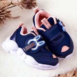 BEFADO S.A. Pantofi Sport Copii Cu Velcro Befado 516P090 Bleumarin-Roz 2