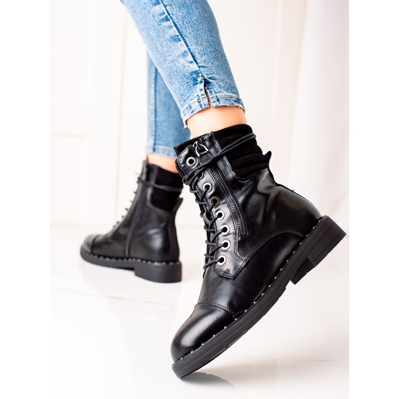 Super Mode Black Classic Trappers negru 1