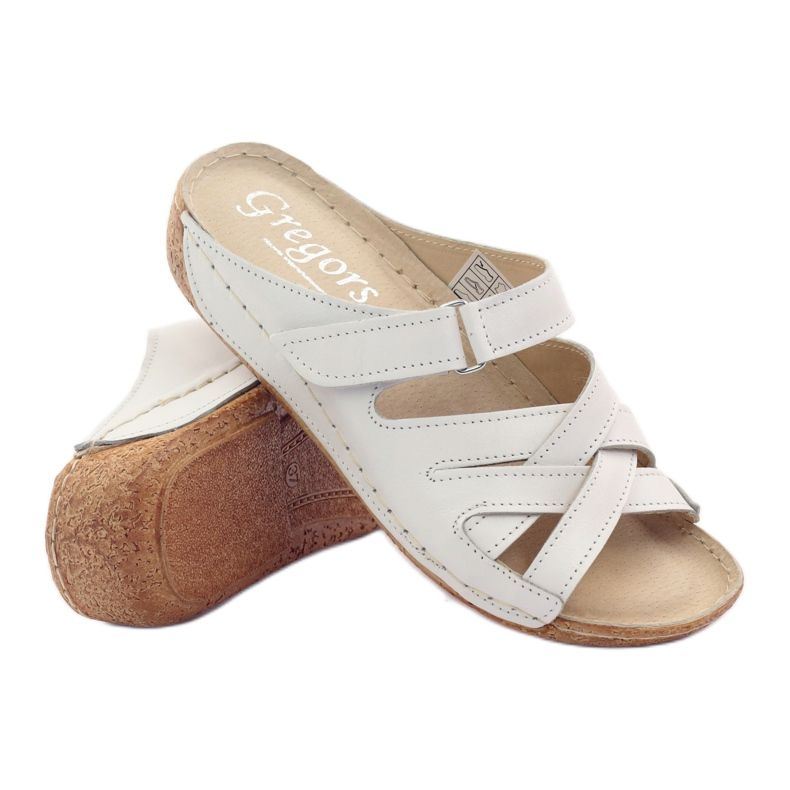 Pantofi de dama piele Gregors 647 alb 3