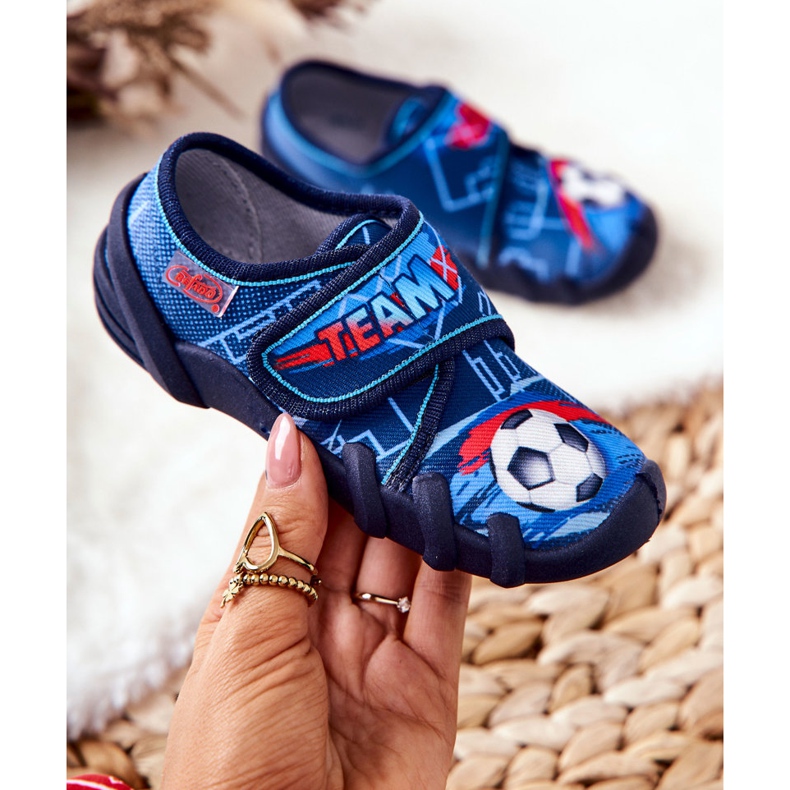 BEFADO S.A. Papuci Befado Blue Velcro 273X321 albastru 2