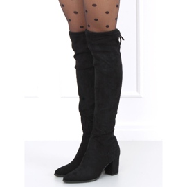 Cizme cu toc înalt de la Peti Black negru 2 Cizme cu toc înalt de la Peti Black negru 2