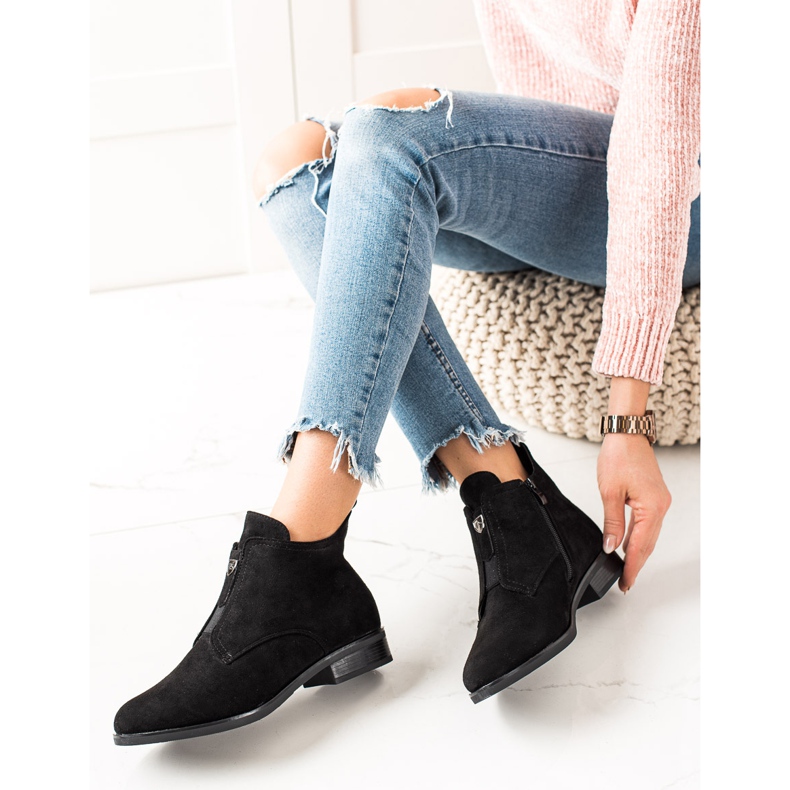 Camo Cizme calde cu fermoar negru 1 Camo Cizme calde cu fermoar negru 1