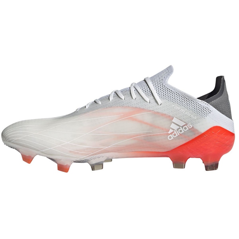 Ghete de fotbal Adidas X Speedflow.1 Fg M FY6869 roșu, alb, gri alb 2