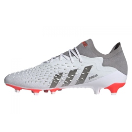 Ghete de fotbal Adidas Predator Freak.1 Low Ag M GZ2806 gri, alb alb 1