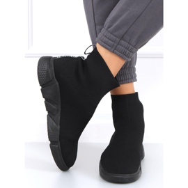 Pantofi de antrenament cu șosete Cento Black negru 1