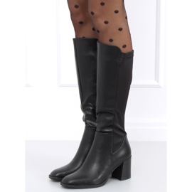 Cizme cu toc înalt de Ramona Black negru 2