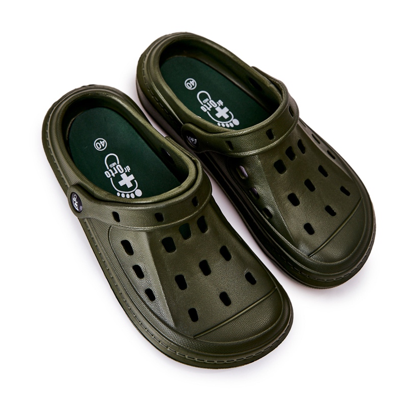 BEFADO S.A. Papuci pentru bărbați Kroks Befado 154M004 kaki verde 1