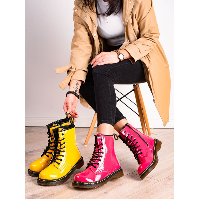 Filippo Trappers din piele caldă roz 1