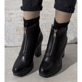Botine negre pe postul Kizzy negru 1