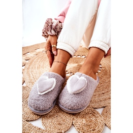 Papuci de damă gri Heartbeat 2