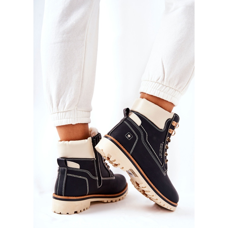 NEWS Trappers pentru femei Timberki Warmed Black Tiempo negru 2