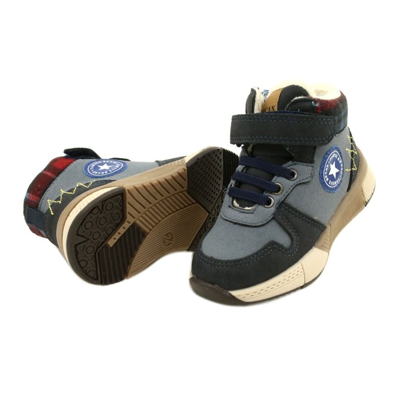 Cizme de băieți cu blana American Club GC27 Navy Blue albastru 4 Cizme de băieți cu blana American Club GC27 Navy Blue albastru 4