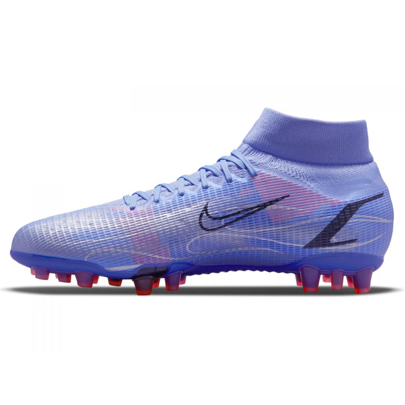 Pantofi de fotbal Nike Superfly 8 Pro Km Ag M DJ3978-506 violet-albastru albastru 1