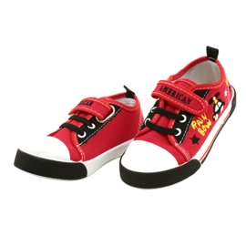 Tenisi American Club Ten15 Red Velcro roșu 3