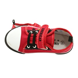 Tenisi American Club Ten15 Red Velcro roșu 5