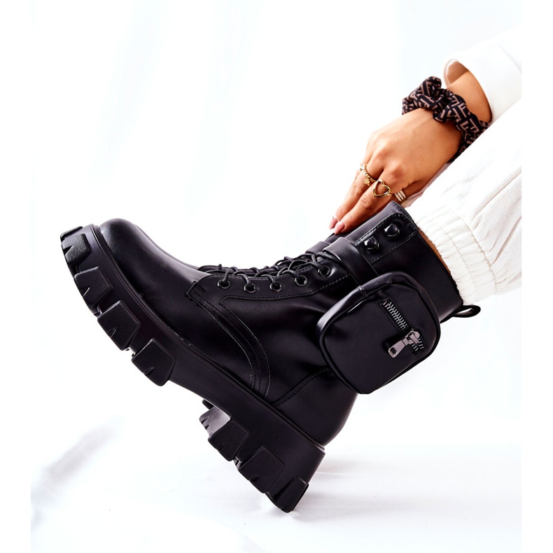 PG1 Cizme Lanstrom Negre pentru Muncitor Cu centură pentru rinichi negru 1