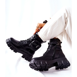 PG1 Cizme Lanstrom Negre pentru Muncitor Cu centură pentru rinichi negru 2