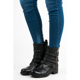 Erynn Muncitori negri cu catarame negru 2