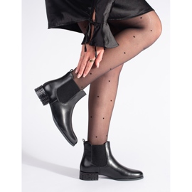 Sergio Leone Cizme Chelsea Cu Toc Decorativ negru 1