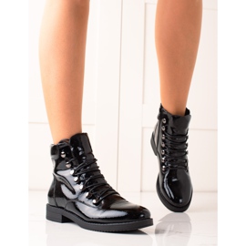 Filippo Cizme de brevet casual negru 1 Filippo Cizme de brevet casual negru 1