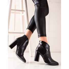 Filippo Cizme cu imprimeu șarpe negru 2