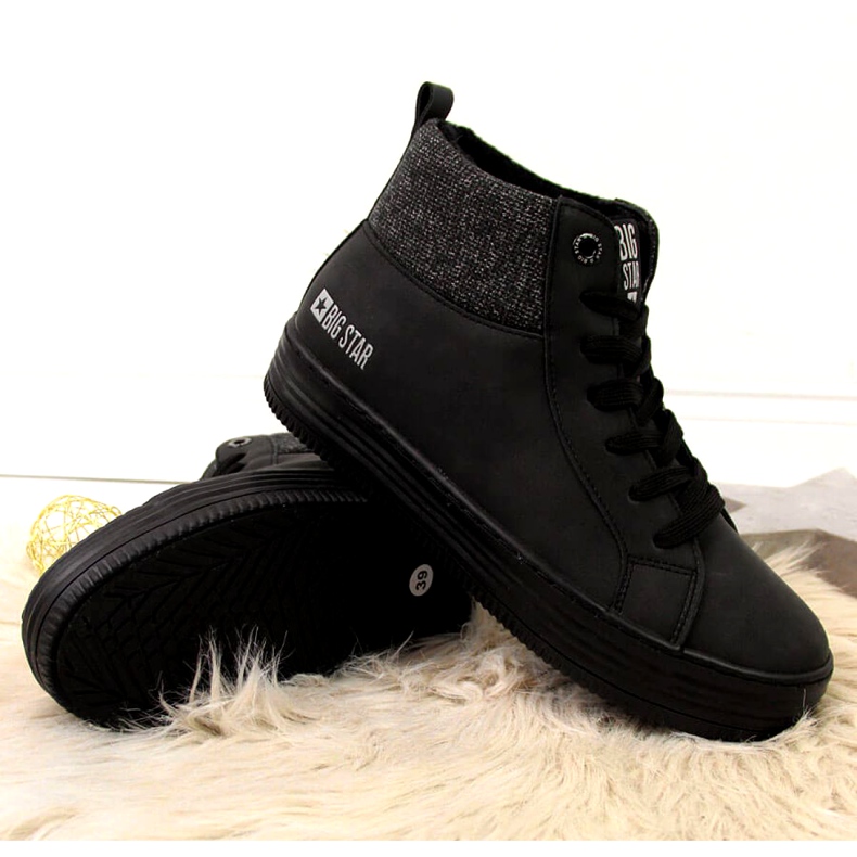 Adidași cu izolație Big Star W II274147 negru 2