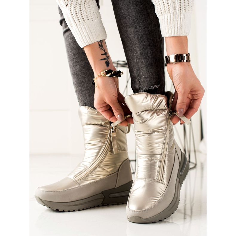 Weide Cizme de zăpadă argintii casual 1