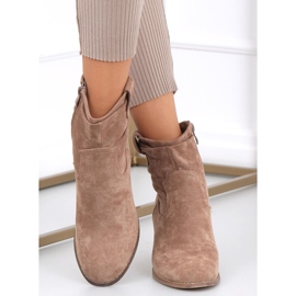 Cizme cu toc înalt de la Bedd Khaki bej kaki 1