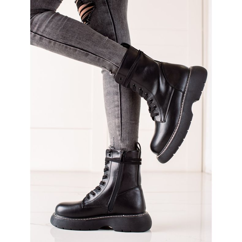 TRENDI Genți negre pe platformă negru 1