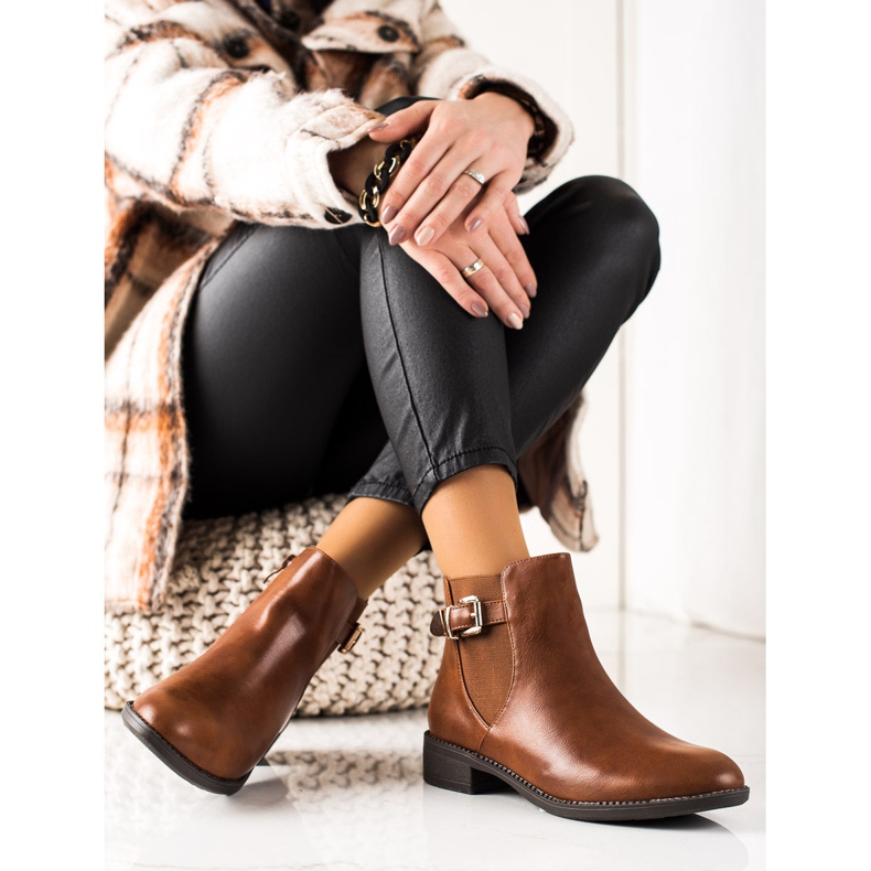 Chc Shoes Cizme maro confortabile 1