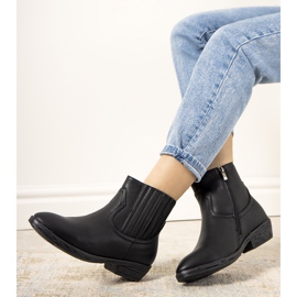 Cizme de cowboy calde Jolicoeur negre negru 1