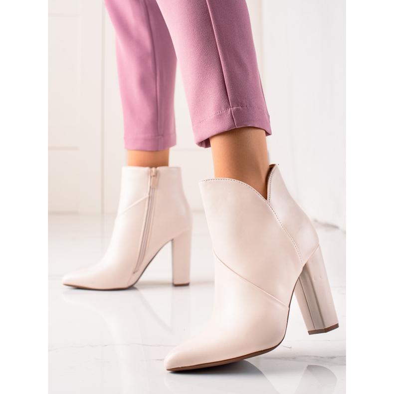 Seastar Cizme cu toc bej 1 Seastar Cizme cu toc bej 1