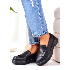 Mocasini din piele Big Star II274100 Negru 2