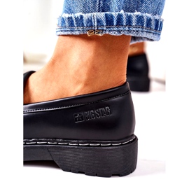 Mocasini din piele Big Star II274100 Negru 5