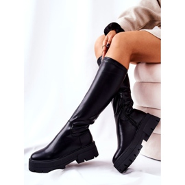 FJ1 Cizme înalte Hemera negre negru 2 FJ1 Cizme înalte Hemera negre negru 2