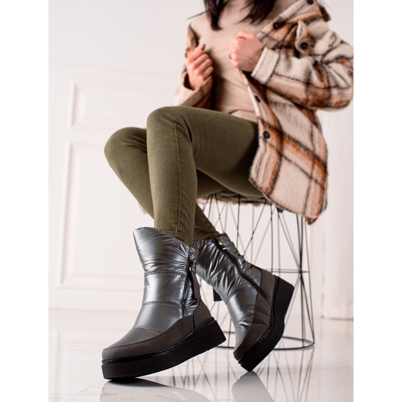 Weide Cizme de zăpadă calde confortabile negru 2 Weide Cizme de zăpadă calde confortabile negru 2