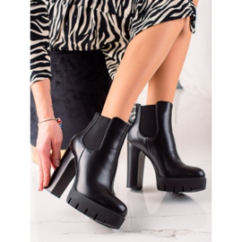 Camo Ghete clasice cu toc înalt negru 2