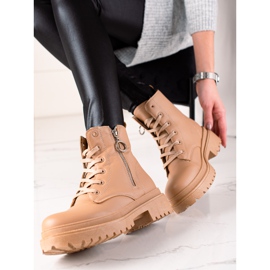 TRENDI Trappers maro cu fermoar 1