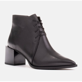 Marco Shoes Cizme clasice cu șireturi negru 1 Marco Shoes Cizme clasice cu șireturi negru 1