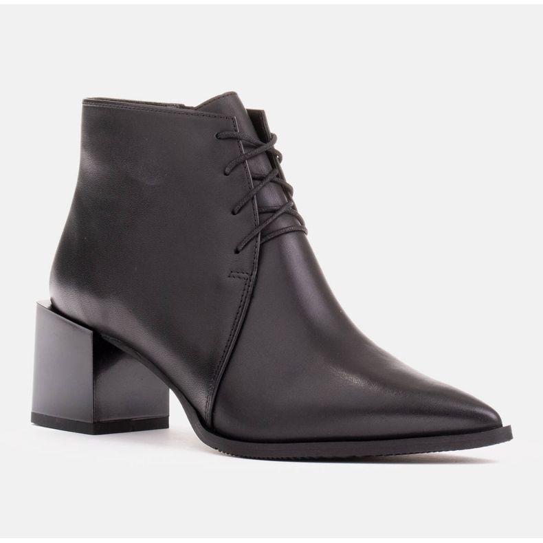 Marco Shoes Cizme clasice cu șireturi negru 1 Marco Shoes Cizme clasice cu șireturi negru 1