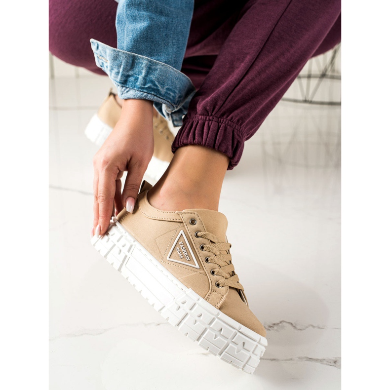 Goodin Pantofi de modă maro bej 1 Goodin Pantofi de modă maro bej 1