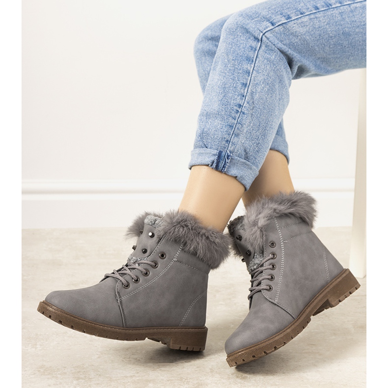 Cizme izolante dama LeBatelier gri 2