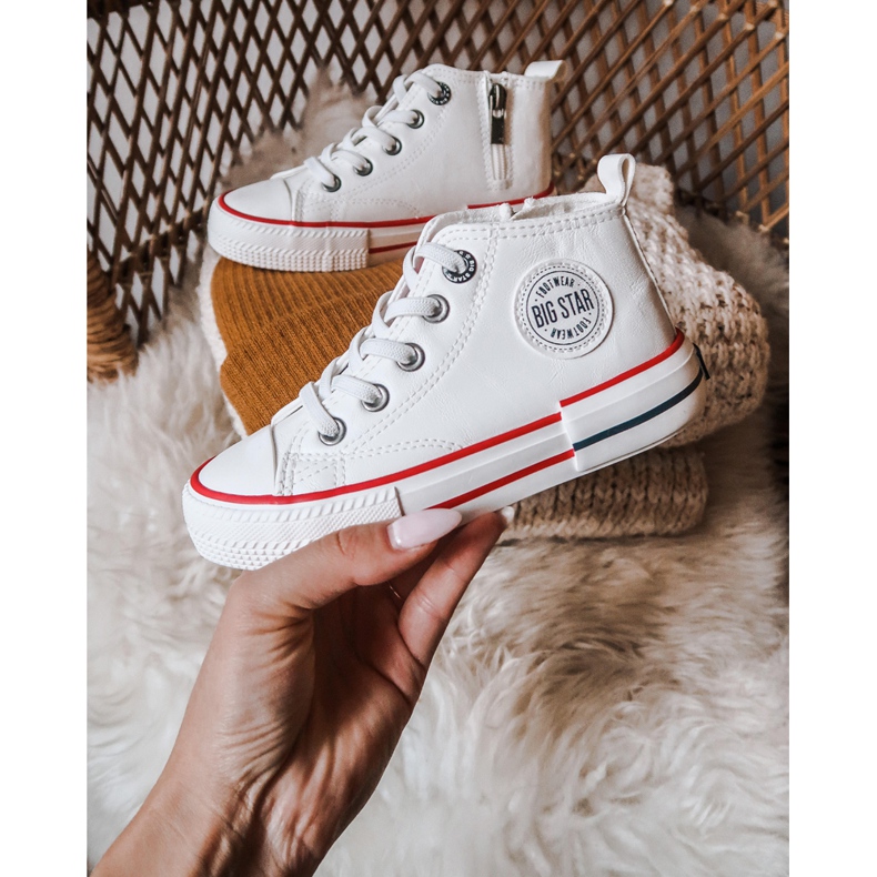 Adidași înalți pentru copii Big Star II374004 Alb ['alb'] 2