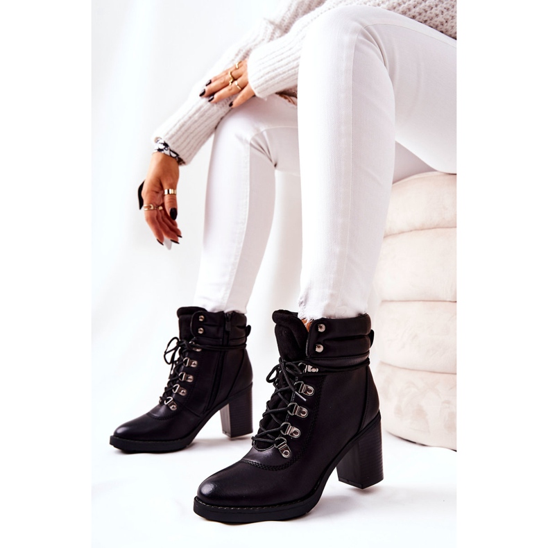 Cizme calde pe un post negru Charmmis 2