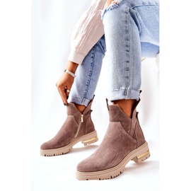 PA2 Cizme Călduțe Cu O Croială Cappucino Tanya bej 2 PA2 Cizme Călduțe Cu O Croială Cappucino Tanya bej 2