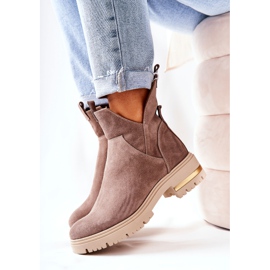 PA2 Cizme Călduțe Cu O Croială Cappucino Tanya bej 1