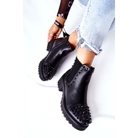 PG1 Cizme Negre Comonis Jodhpur Cu Jeturi negru 1