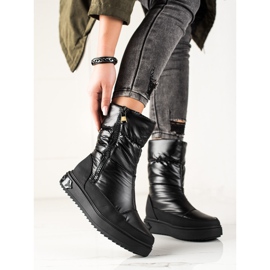 Weide Cizme de zăpadă negre elegante negru 1 Weide Cizme de zăpadă negre elegante negru 1