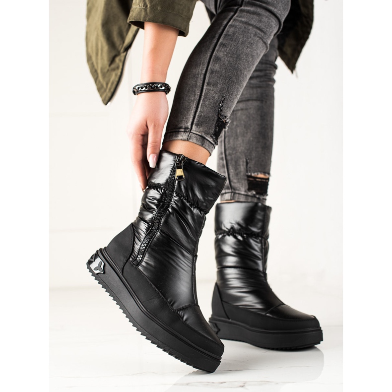 Weide Cizme de zăpadă negre elegante negru 1 Weide Cizme de zăpadă negre elegante negru 1