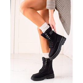 TRENDI Trappers negri clasici negru 1 TRENDI Trappers negri clasici negru 1